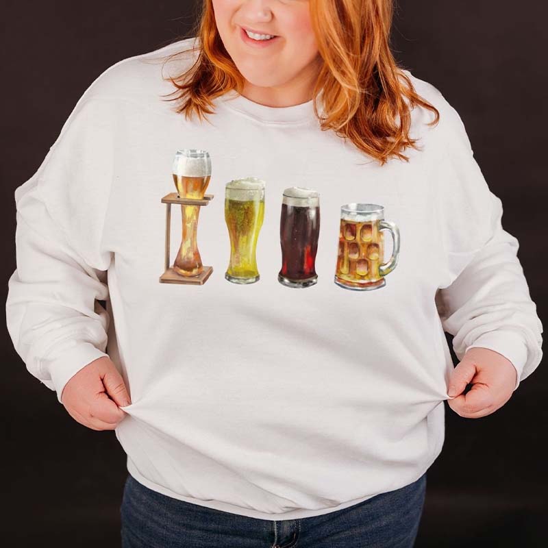 Beer Sweatshirt Gift For Her Beer Lover Gift