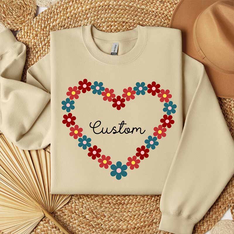 Flower Heart Sweatshirt