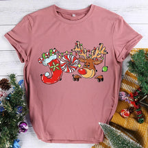 JOY Christmas deer T-shirt
