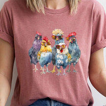 Funny Chickens Animal T-Shirt