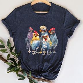 Funny Chickens Animal T-Shirt
