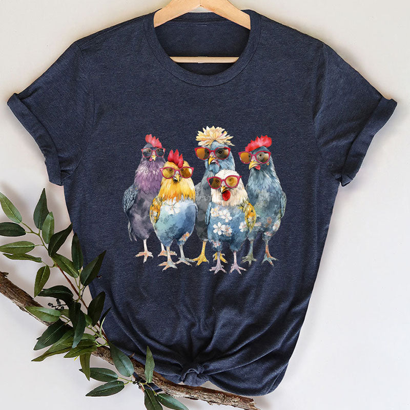 Funny Chickens Animal T-Shirt