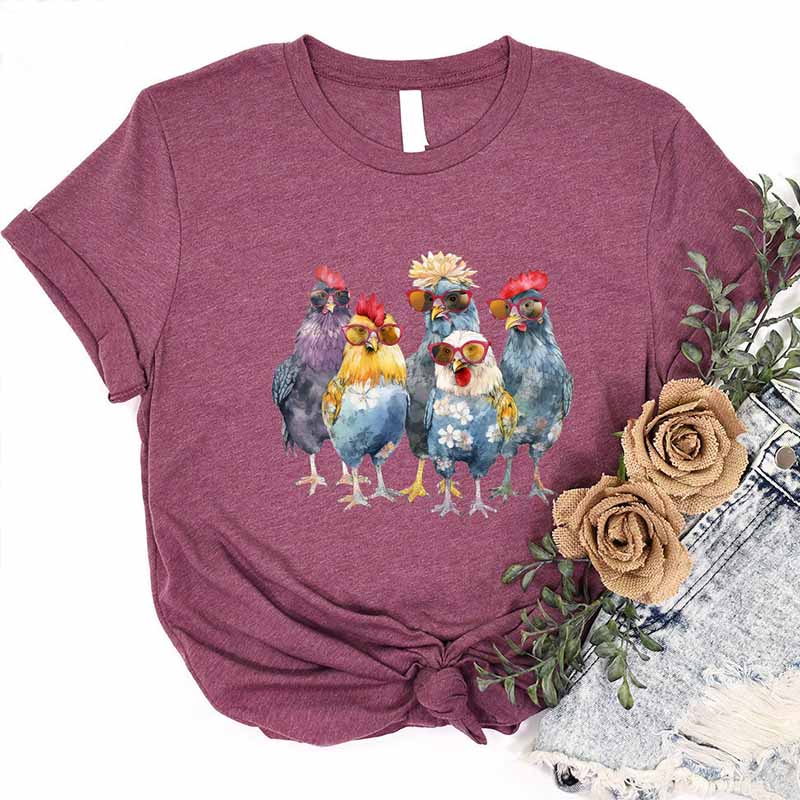 Funny Chickens Animal T-Shirt