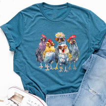 Funny Chickens Animal T-Shirt