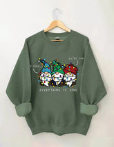 It’s Fine We’re Fine Everything Is Fine Christmas Sweatshirt