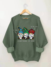 It’s Fine We’re Fine Everything Is Fine Christmas Sweatshirt