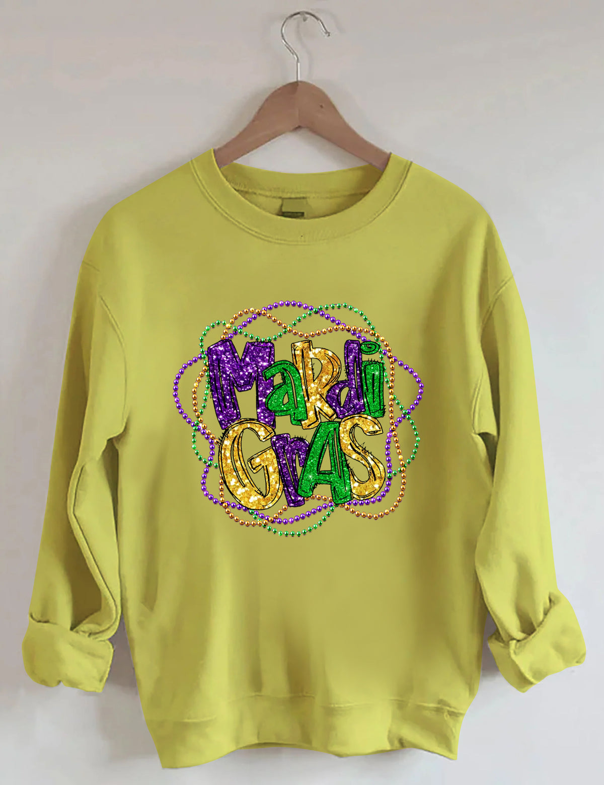 Mardi Gras Long Sleeve Sweatshirt