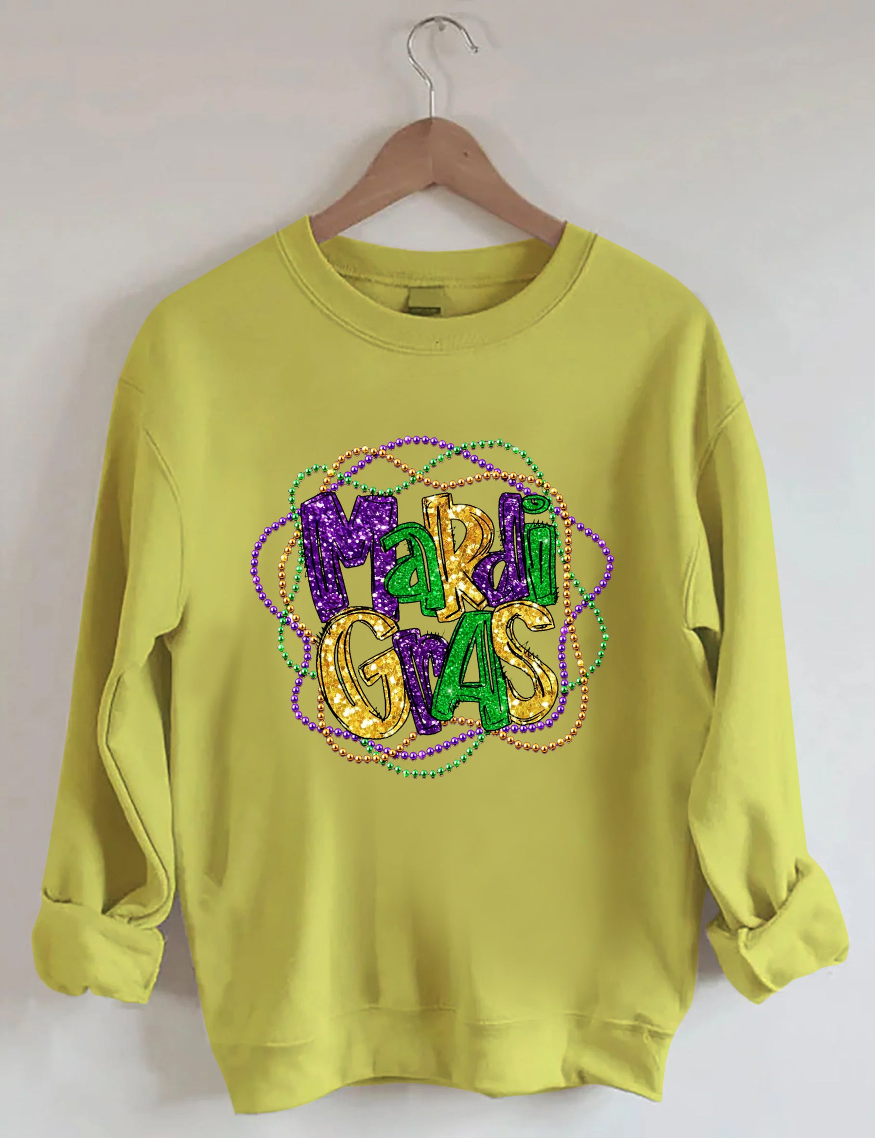 Mardi Gras Long Sleeve Sweatshirt
