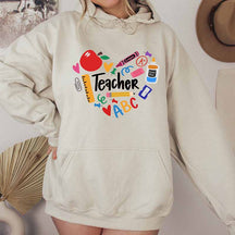 Teacher Heart Hoodie