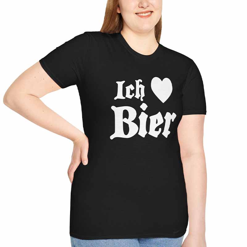 Ich Heart Bier Funny Octoberfest  T-Shirt
