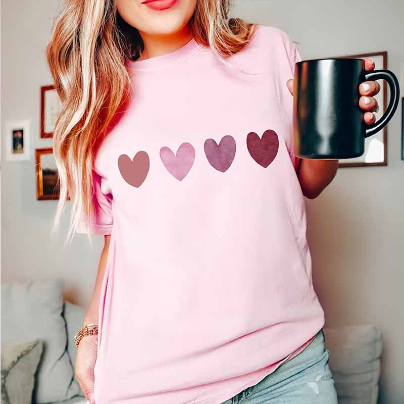 Comfort Colors Water Color Heart T-Shirt