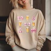 Coquette Style Sweatshirt for Beer Lovers