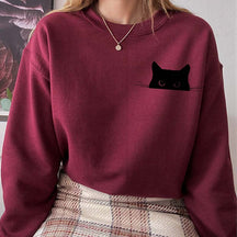 Black Cat Of Animal Protection  Sweatshirt