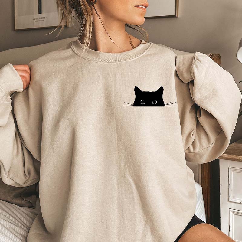Black Cat Of Animal Protection  Sweatshirt