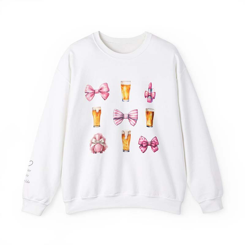 Coquette Style Sweatshirt for Beer Lovers