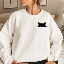 Black Cat Of Animal Protection  Sweatshirt