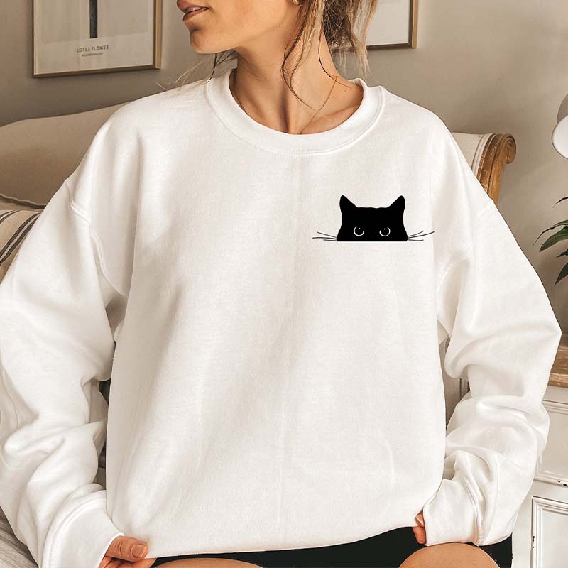 Black Cat Of Animal Protection  Sweatshirt