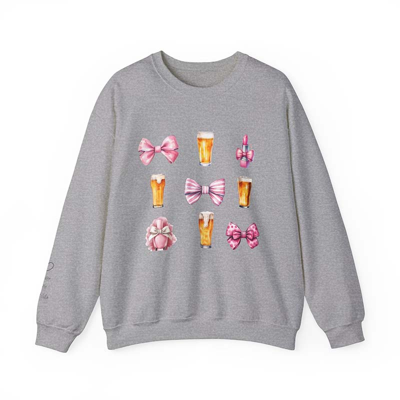Coquette Style Sweatshirt for Beer Lovers