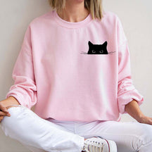 Black Cat Of Animal Protection  Sweatshirt