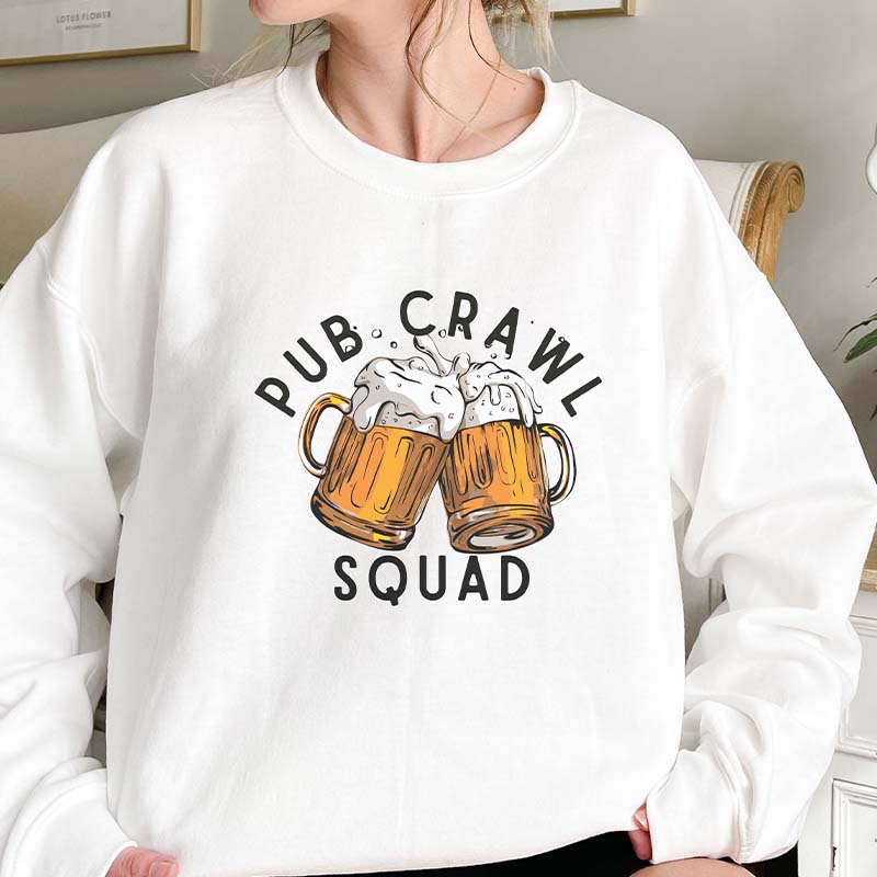 Pub Crawl with Beer Stein Mug Sweatshirt