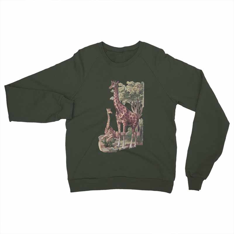 Vintage Giraffe Animal Protection Sweatshirt