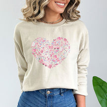 Pink Heart Medical Supplies Compilation Sweatshirt