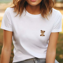 Embroidered Little Bear T-Shirt