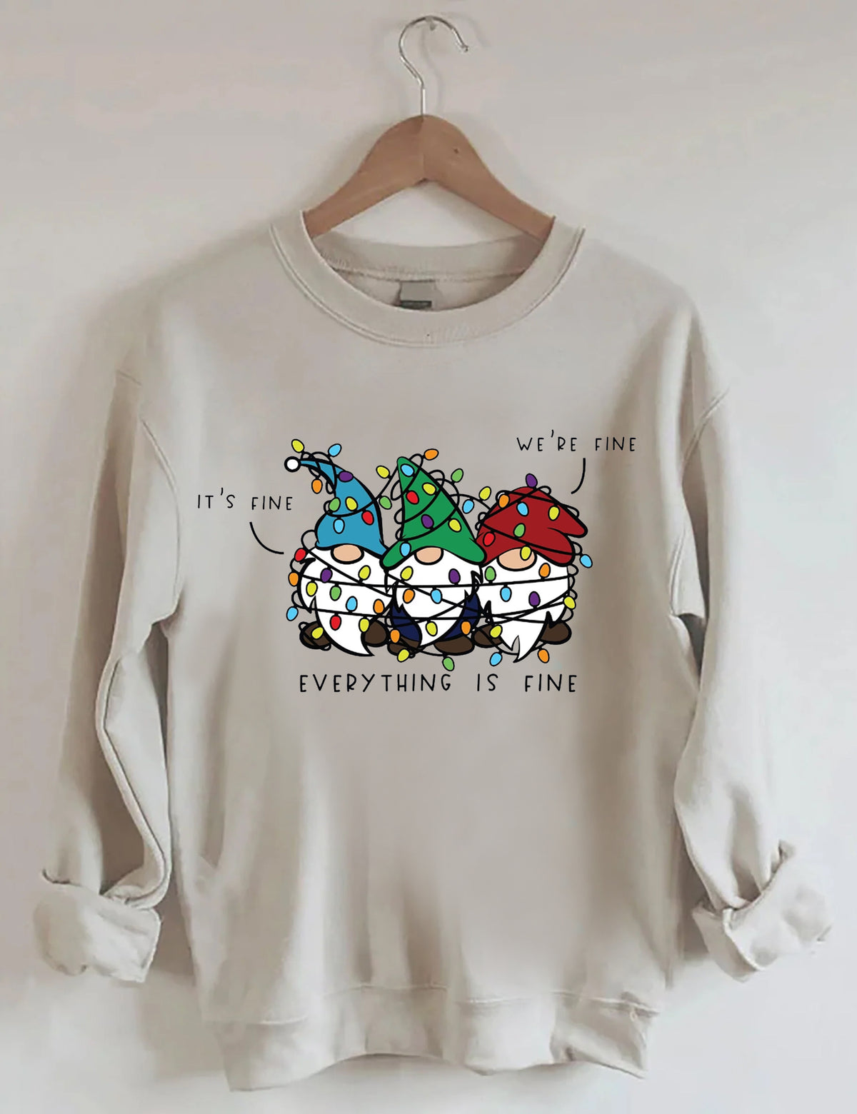 It’s Fine We’re Fine Everything Is Fine Christmas Sweatshirt
