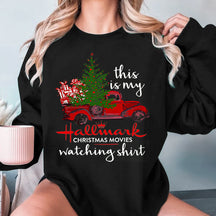 Red Car Print Christmas Sweatshirt