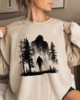Bigfoot Water Color Print Sweatshirt