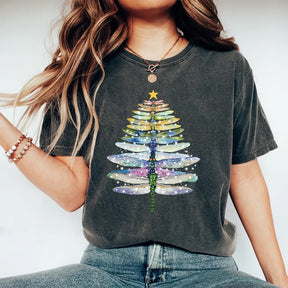 Dragonfly Christmas Light T-Shirt