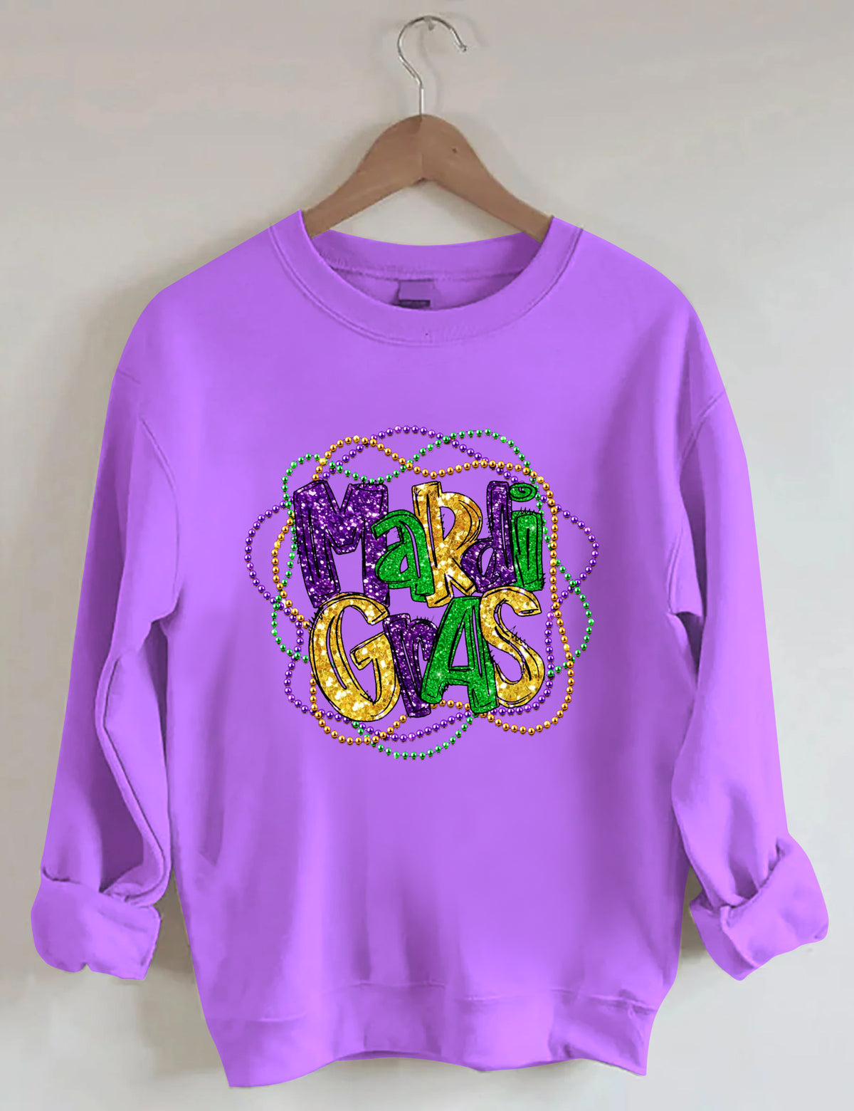 Mardi Gras Long Sleeve Sweatshirt
