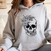 Burning Man Flower Skull Hoodie