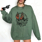 Everything is Fine Crewneck Graphic Sweatshirt
