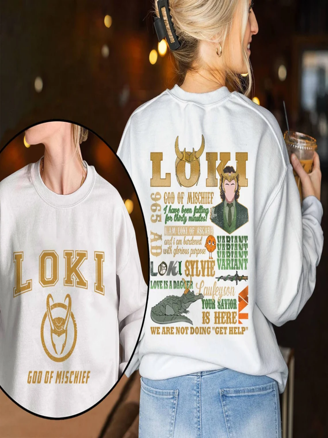 Captain America LOKI Printed Sweatshirt