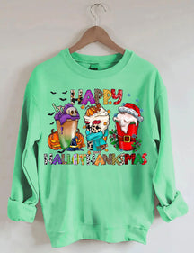 Happy Christmas Coffee Sweatshirt