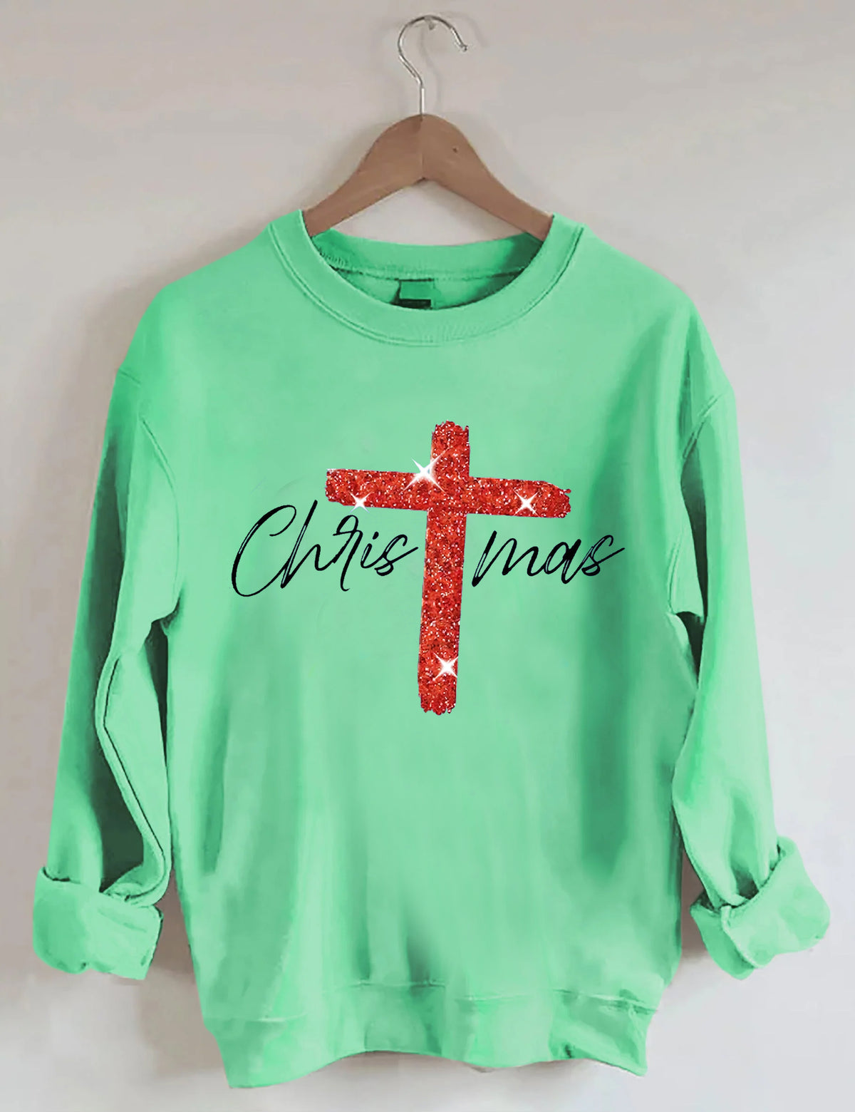 Faith Christmas Print Sweatshirt