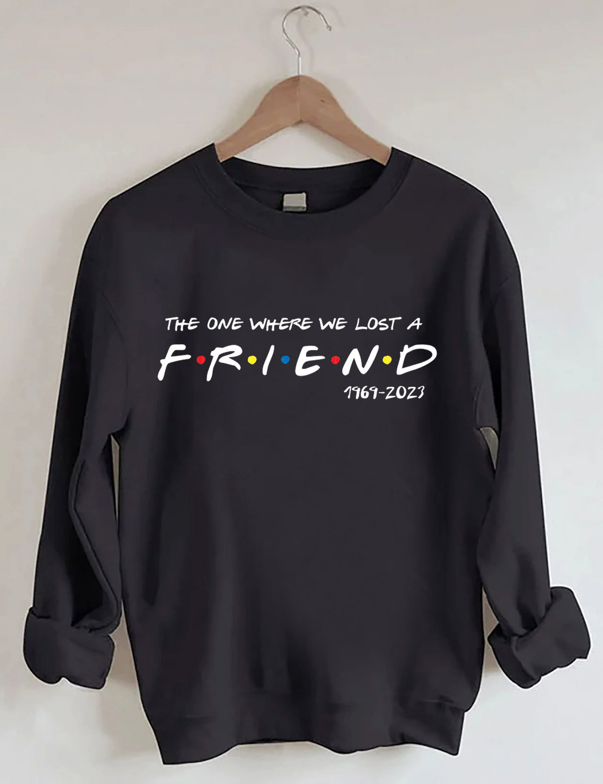 FRIENDS FONT WITH DOTS Printed Sweatshirt