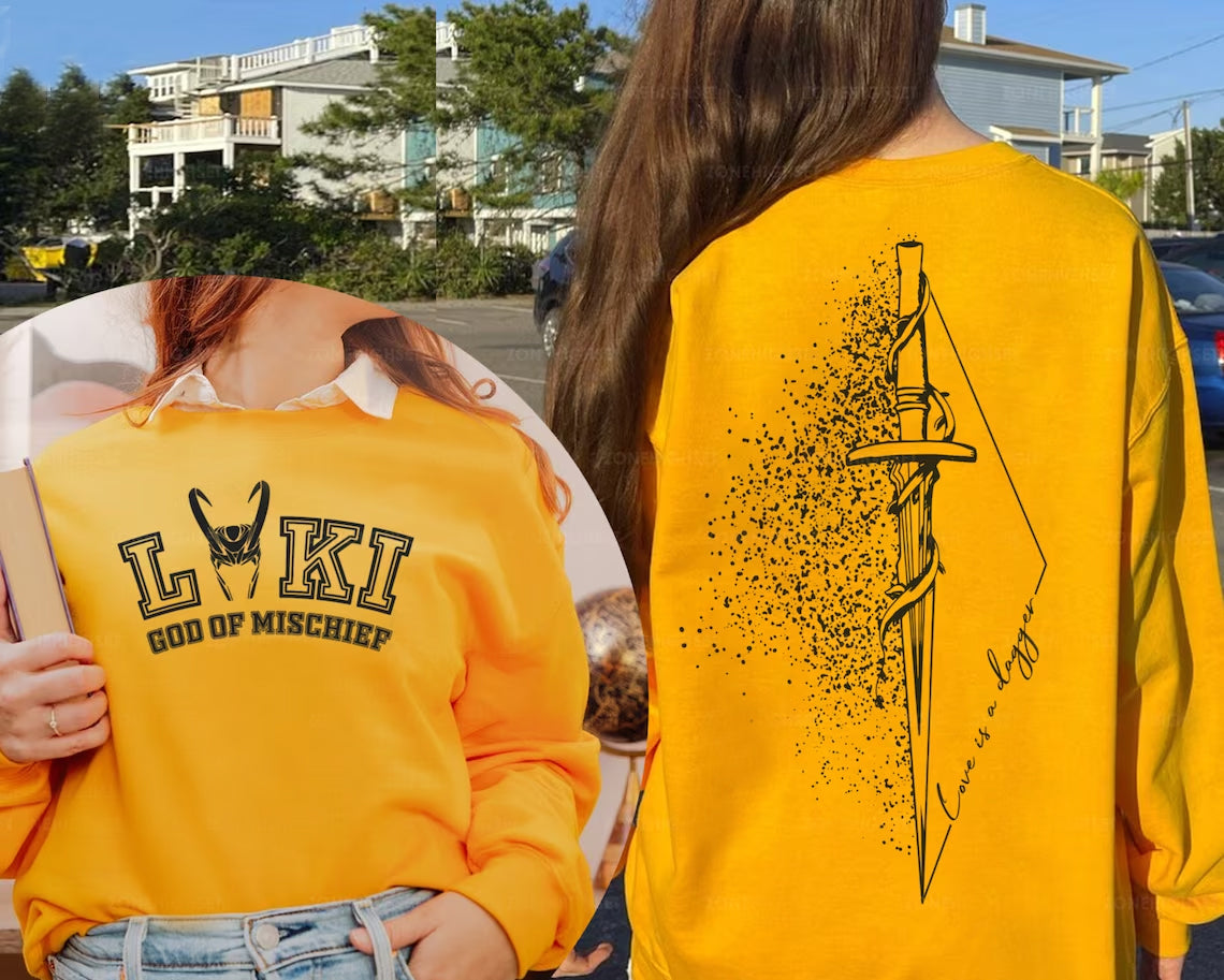 Captain America LOKI Double-sided Print Sweatshirt