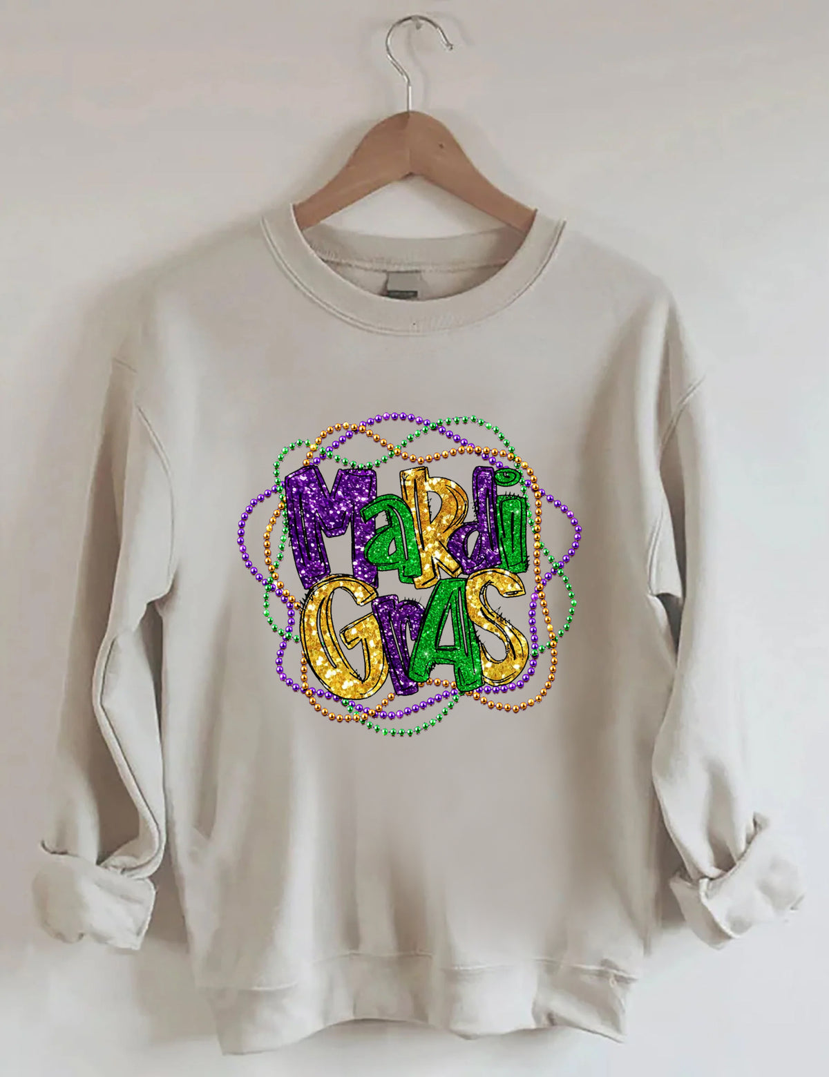 Mardi Gras Long Sleeve Sweatshirt