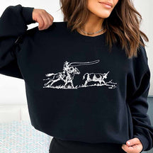 Cowboy Roping Western Sweatshirt