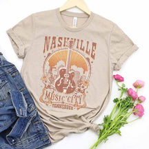 Nashville Tennessee Guitar T-Shirt