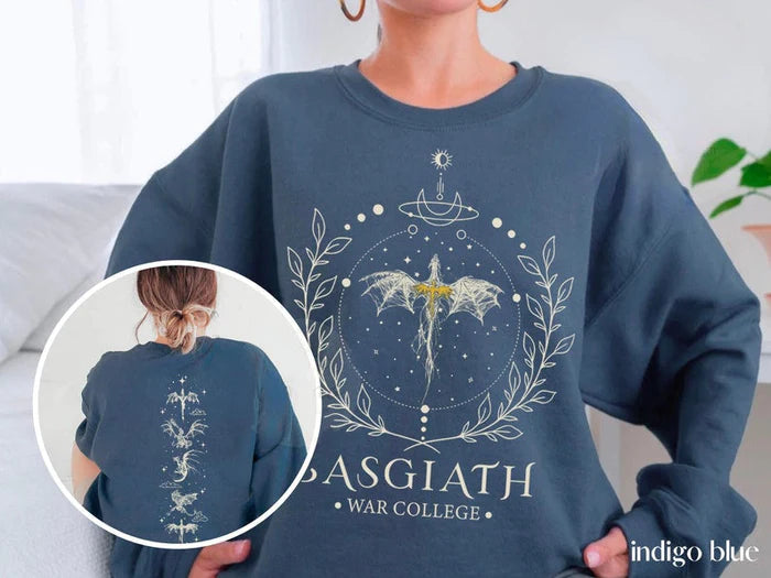 Fourth Wing Double Sided Basgiath War College Bookish Sweatshirt