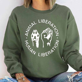 Animal Protrction Rights Long Sleeve Sweatshirt