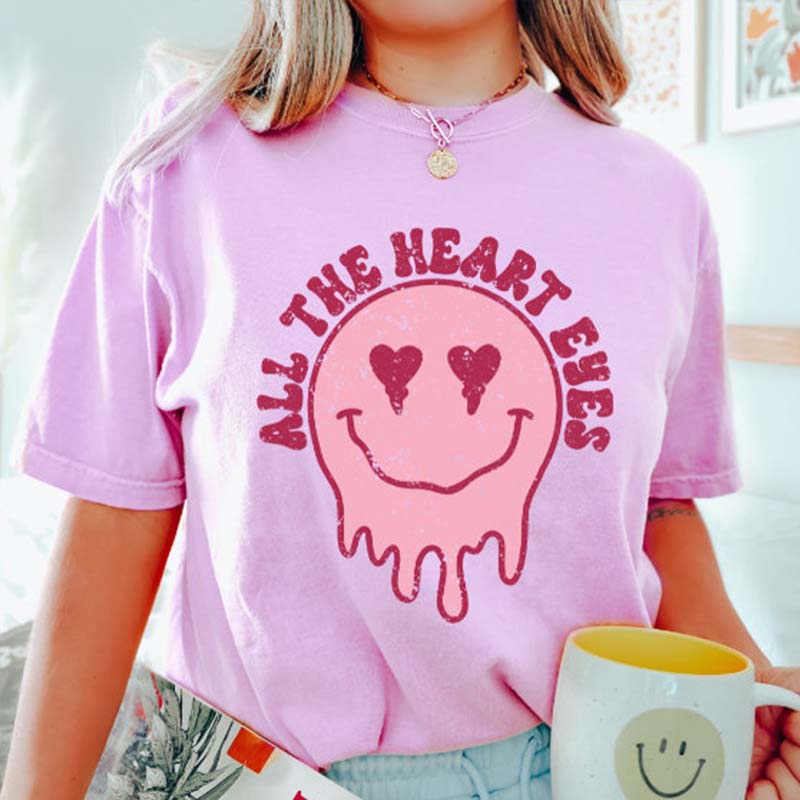 Comfort Colors All The Heart Eyes T-shirt