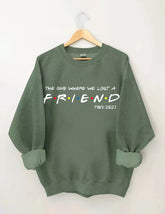 FRIENDS FONT WITH DOTS Printed Sweatshirt