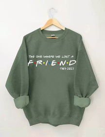 FRIENDS FONT WITH DOTS Printed Sweatshirt