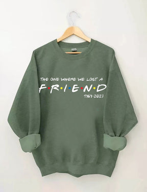 FRIENDS FONT WITH DOTS Printed Sweatshirt