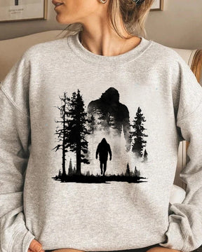 Bigfoot Water Color Print Sweatshirt