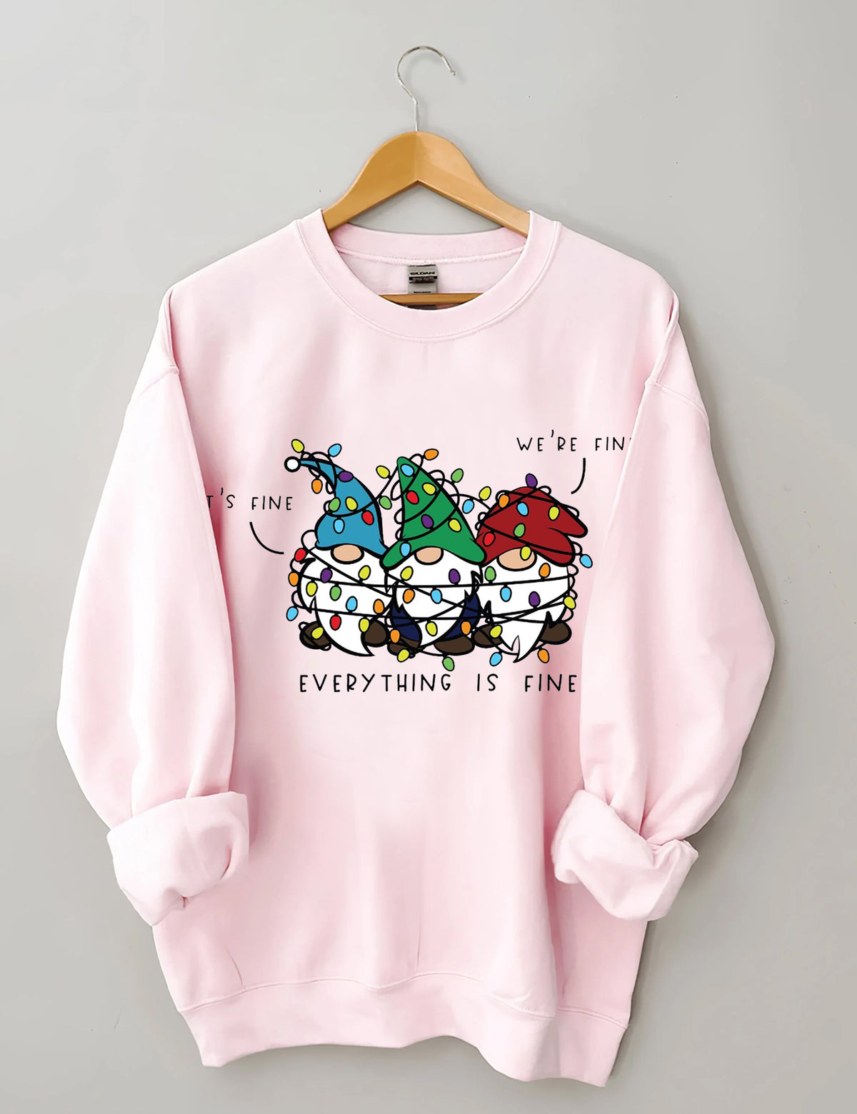 It’s Fine We’re Fine Everything Is Fine Christmas Sweatshirt
